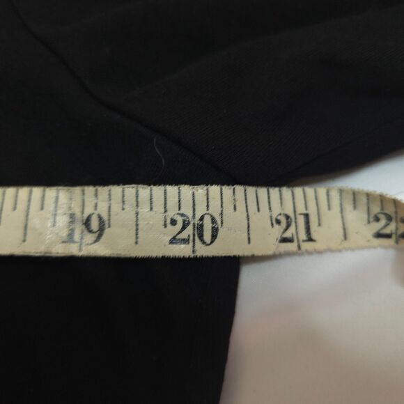 Adrianna Papell Womens Large Black Slit Sleeve V-Neck Tunic Blouse Shirt Top - Picture 6 of 8